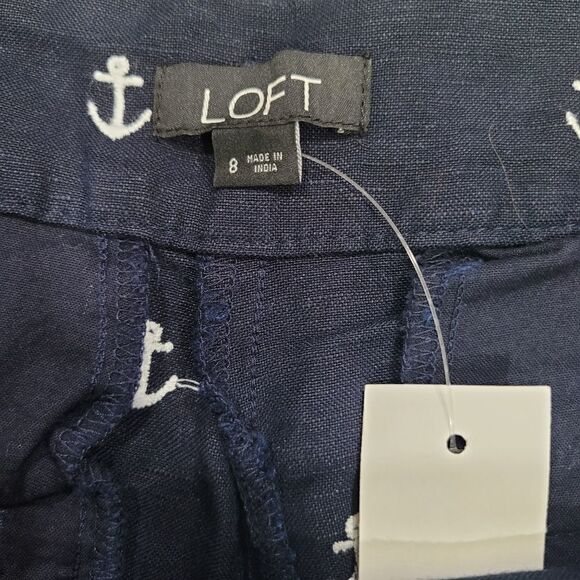 LOFT navy anchor print shorts - Picture 3 of 5